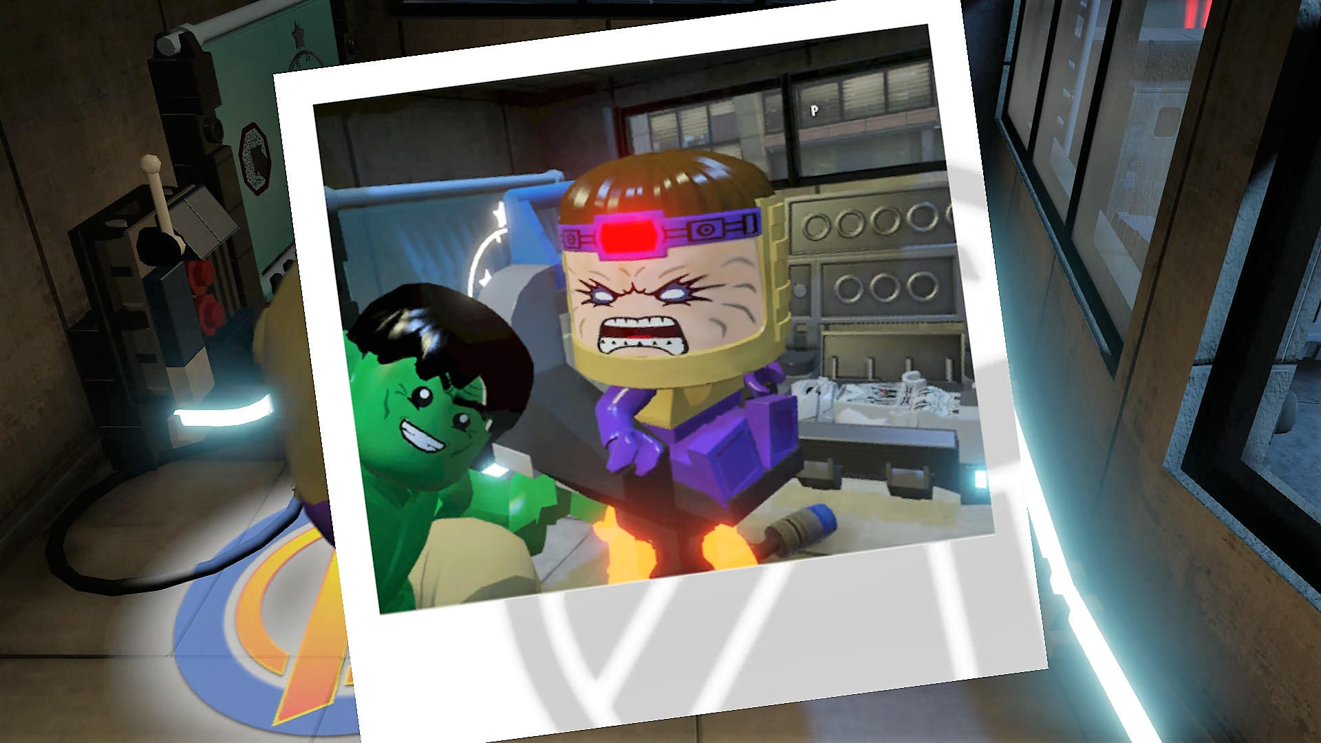 MODOK and Hulk take a selfie - S.H.I.E.L.D. Base