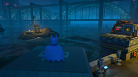 Batman Overlooking a Cluemaster Puzzle