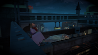 Batgirl Sneaking up Behind a Sloth in The Narrows