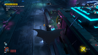 Batman Gliding Towards a Wanted Poster Piece in Newtown